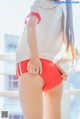 Coser @ 桜 桃 喵 Vol.091: 红色 体操服 (44 photos) P32 No.9b9196