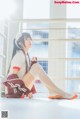 Coser @ 桜 桃 喵 Vol.091: 红色 体操服 (44 photos) P20 No.7914b1