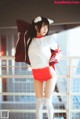 Coser @ 桜 桃 喵 Vol.091: 红色 体操服 (44 photos) P19 No.9a6c73