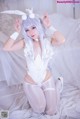 G44不会受伤 Cosplay 碧蓝航线 恶毒皮肤 懒懒的白兔 P15 No.48fd3d